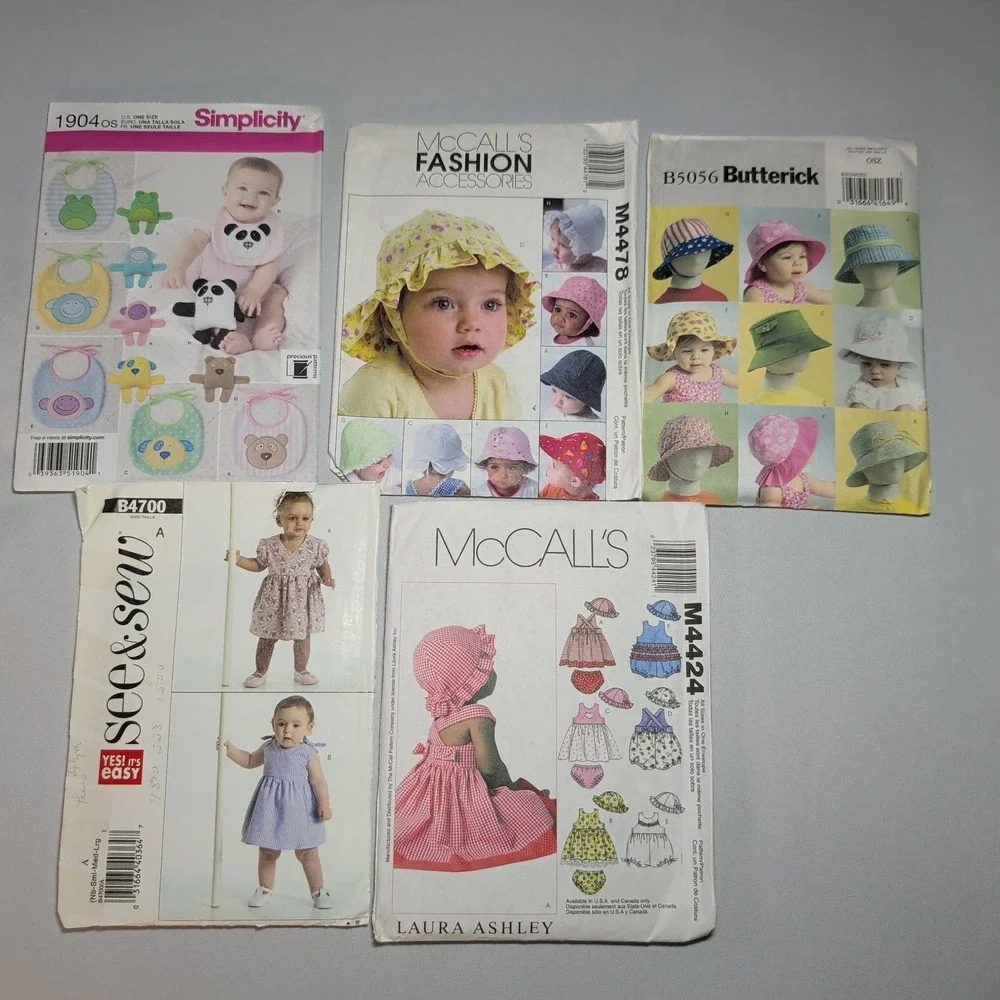 Lot of 22 Baby Toddler Sewing Patterns Cut Simplicity McCalls Butterick Vogue
